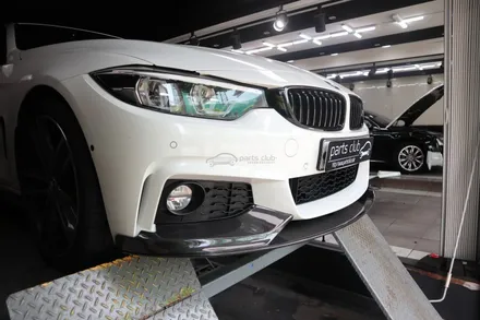 [파츠클럽] BMW F33 430i 컨버터블 카본 프론트립 사이드미러커버 교체 튜닝 / 서울 양천