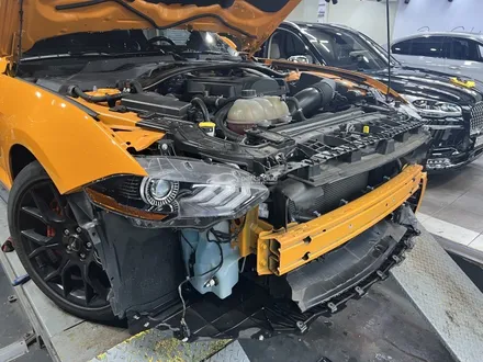 머스탱 컨버터블 오렌지퓨리 쉘비 GT500 앞범퍼 바디킷 교체 튜닝 / 서울 양천