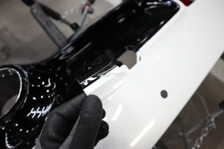 인피니티 Q50 문라이트화이트 오루즈 앞뒤범퍼 교체 바디킷 어디서? / 서울 양천