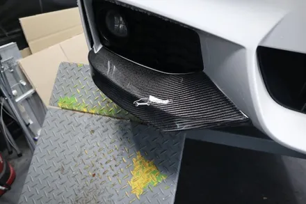 BMW F32 420d 퍼포먼스 P타입 카본 프론트립 장착 튜닝 앞범퍼 개조 / 서울 양천