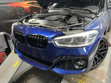 BMW F20 118d m스포츠 쉐도우 앞범퍼 교체, 카본 스플리터 스포일러 미러커버 튜닝 / 서울 양천
