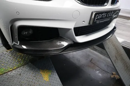 BMW F32 420d 퍼포먼스 P타입 카본 프론트립 장착 튜닝 앞범퍼 개조 / 서울 양천