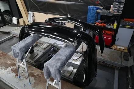 [파츠클럽] 벤츠 W219 CLS350 유광블랙 전체랩핑 다이아몬드 그릴 교체 / 서울 양천