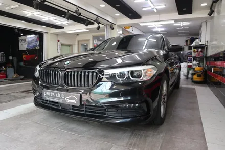 [파츠클럽] BMW G30 520i 럭셔리 안개등크롬 포인트 랩핑 올블랙 만들기 / 서울 양천