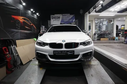 BMW F32 420d 퍼포먼스 P타입 카본 프론트립 장착 튜닝 앞범퍼 개조 / 서울 양천
