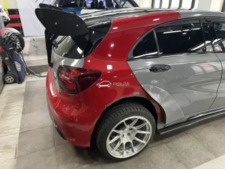 벤츠 W176 A45 AMG 뒷범퍼 사고 카본 디퓨져 교체 랩핑 재시공 보험처리 / 서울 양천