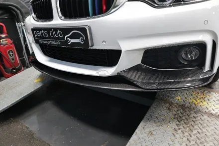 BMW F32 420d 퍼포먼스 P타입 카본 프론트립 장착 튜닝 앞범퍼 개조 / 서울 양천