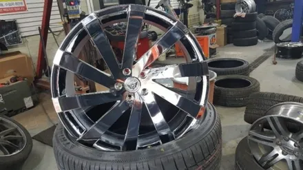 지마 6번 22인치  300C  랜드로버  BMW X5 X6 X7  렉서스460 IS  장착가능 합니다  올크롬 / 경기 포천 소흘