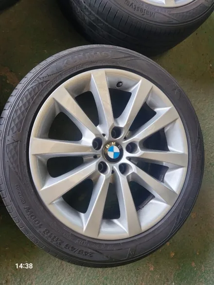 BMW 5시리즈 F바디 옵셋 PCD 120 5홀 5시리즈 순정 휠타이어 한대분 판매합니다 / 경기 포천 소흘