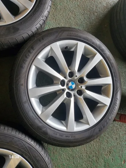 BMW 5시리즈 F바디 옵셋 PCD 120 5홀 5시리즈 순정 휠타이어 한대분 판매합니다 / 경기 포천 소흘