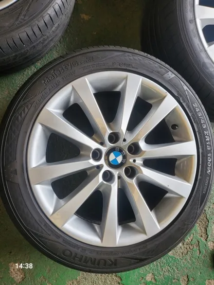 BMW 5시리즈 F바디 옵셋 PCD 120 5홀 5시리즈 순정 휠타이어 한대분 판매합니다 / 경기 포천 소흘