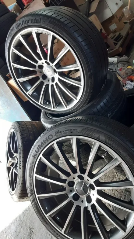 벤츠 AMG 마차 19인치. 휠 타이어 중고 한대분 79만원~ / 경기 포천 소흘