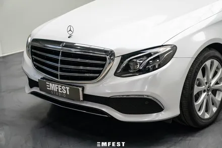 E클래스 (W213) PET 크리스탈 쉘 화이트 전체랩핑 / 광주 북구