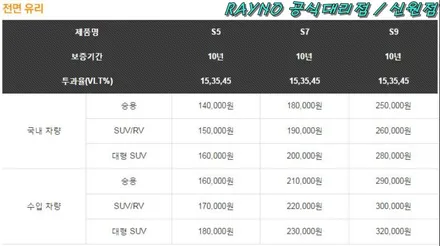 K5 전면유리 열차단틴팅 연신내썬팅 레이노 공식대리점 신원점 / 고양 덕양구 신원동