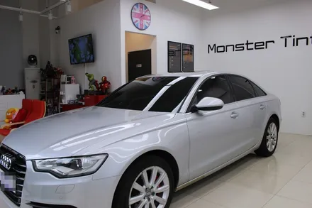 아우디A6 30TDI 썬팅 재시공 블랙박스 인스톨 몬스터틴트 ^^♡ / 고양 덕양구 신원동