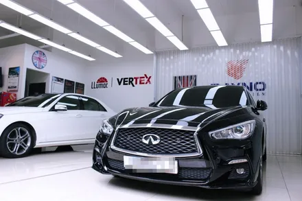인피니티 Q50 하이브리드 삼송썬팅 재시공 MONSTER TINT / 고양 덕양구 신원동