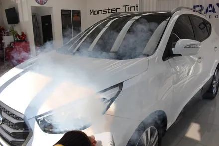 투싼ix 자동차 레이노썬팅 열차단필름 재시공 MONSTER TINT / 고양 덕양구 신원동