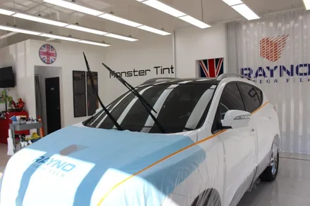 투싼ix 자동차 레이노썬팅 열차단필름 재시공 MONSTER TINT / 고양 덕양구 신원동