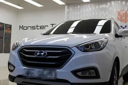 투싼ix 자동차 레이노썬팅 열차단필름 재시공 MONSTER TINT / 고양 덕양구 신원동
