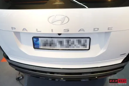 LX3팰리세이드 번호판랩핑 / 대전 태평동