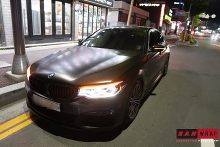 대전BMW530i전체랩핑 사틴블랙 / 대전 태평동