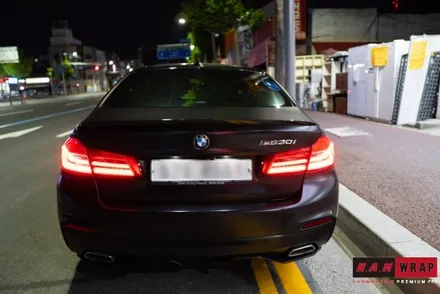 대전BMW530i전체랩핑 사틴블랙 / 대전 태평동