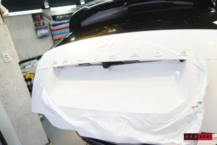 LX3팰리세이드 번호판랩핑 / 대전 태평동