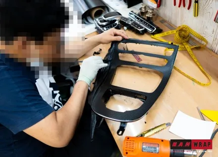 벤츠 E클레스실내랩핑 / 대전 태평동