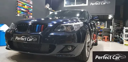 광명래핑,시흥래핑,부천래핑,랩핑잘하는곳 퍼펙트카에서 BMW5시리즈 E60 전체랩핑,실내랩핑 받고 세차기분 느껴보세요~BMW임페리얼블루 색 랩핑 / 경기 시흥