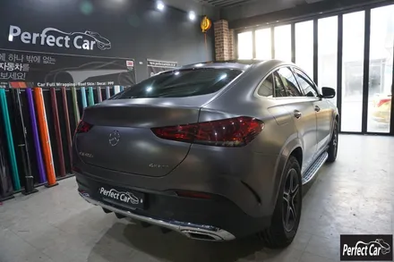 벤츠 GLE 쿠페 (W167) 사틴 다크 그레이 전체랩핑 작업 믿고 맡길 수 있는 시흥 퍼펙트카에서 !! / 시흥