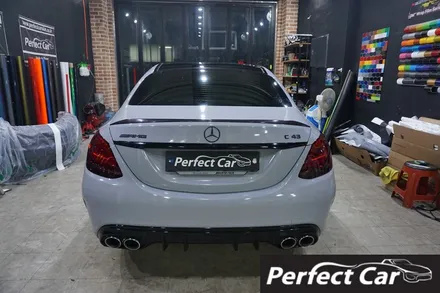 광명랩핑 벤츠 c63 전체랩핑 라이트필름 시공 전문 / 시흥