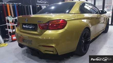 BMW M4 (F83)컨버터블 맥텍 무광크롬레드 완벽시공이 가능한 퍼펙트카! 고퀄리티의 전체랩핑 한번시공받아보세요~ 광명,시흥,부천,인천,안산,안양,오이도 지역 랩핑 강력추천! / 경기 시흥