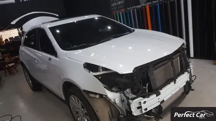 시흥,부천자동차래핑 광명 랩핑전문샵 부천,인천,안산,안양에서도 접근하기가 쉬운 퍼펙트카에서 XT5 사틴다크그레이 전체랩핑,루프스킨 완벽하게 시공 받고가세요~ / 경기 시흥