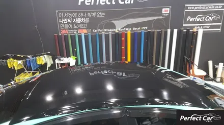아반떼 MD 루프스킨 색다른 분위기 민트색상으로 랩핑 완료! / 경기 시흥