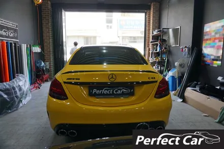 광명랩핑 벤츠 c63 전체랩핑 라이트필름 시공 전문 / 시흥