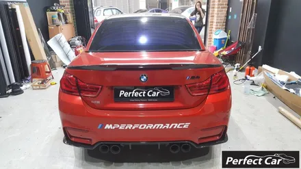 후방 테일램프 라이트필름 시공이 완벽한 퍼펙트카에서 BMW M4(F83) 컨버터블 테일렘프 라이트필름 완벽시공완료! 광명,시흥 라이트필름 잘하는 전문샵! 퍼팩트카에서 시공받으세요! / 경기 시흥