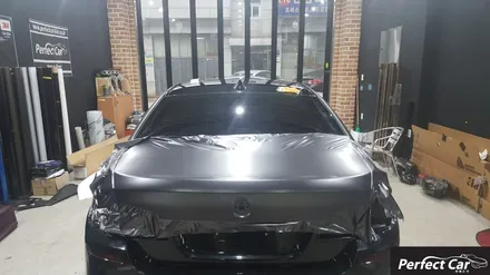 BMW 520D(F10) M5룩 3M 사틴다크그레이 전체랩핑 광명,시흥랩핑 잘하는곳 퍼펙트카에서 완벽시공 받아보세요~ / 경기 시흥