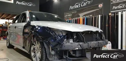 광명래핑,시흥래핑,부천래핑,랩핑잘하는곳 퍼펙트카에서 BMW5시리즈 E60 전체랩핑,실내랩핑 받고 세차기분 느껴보세요~BMW임페리얼블루 색 랩핑 / 경기 시흥