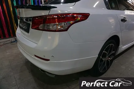 수원랩핑 sm5 화이트 골드펄 전체랩핑 재시공 깔끔 / 시흥