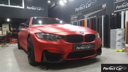 BMW M4 (F83)컨버터블 맥텍 무광크롬레드 완벽시공이 가능한 퍼펙트카! 고퀄리티의 전체랩핑 한번시공받아보세요~ 광명,시흥,부천,인천,안산,안양,오이도 지역 랩핑 강력추천! / 경기 시흥