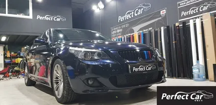 광명래핑,시흥래핑,부천래핑,랩핑잘하는곳 퍼펙트카에서 BMW5시리즈 E60 전체랩핑,실내랩핑 받고 세차기분 느껴보세요~BMW임페리얼블루 색 랩핑 / 경기 시흥