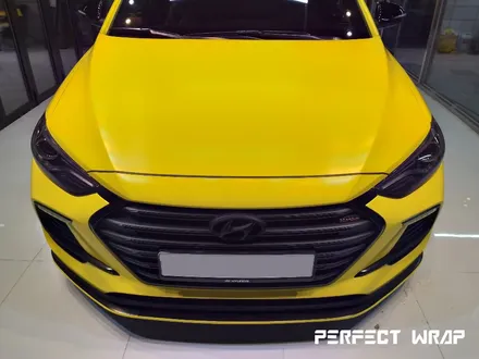 아반떼AD 전체랩핑 위례전체랩핑[Avery supreme Satin yellow full wrap] / 성남시 수정구 창곡동