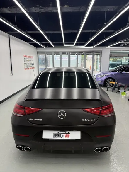 대구랩핑PPF 벤츠 CLS53 AMG 사틴 블랙 전체 제거