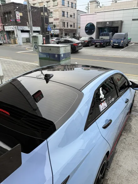 대구 PPF 아반떼 N 루프 블랙 PPF