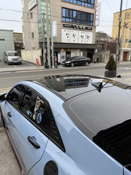 대구 PPF 아반떼 N 루프 블랙 PPF