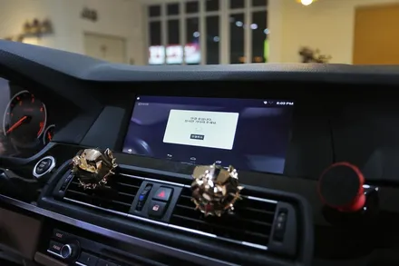 bmw 520d에 안드로이드 박스 m2c 카블릿을 딱! / 부산 금정