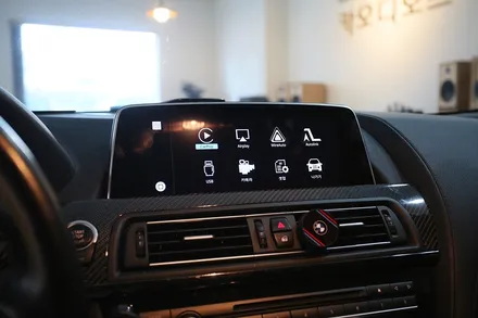BMW F06 6시리즈 M6 B&O  포칼 카오디오 튜닝, NBT 안드로이드 올인원, 애플 카플레이 동시 시공 / 부산 금정