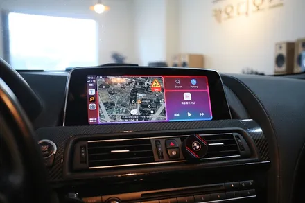 BMW F06 6시리즈 M6 B&O  포칼 카오디오 튜닝, NBT 안드로이드 올인원, 애플 카플레이 동시 시공 / 부산 금정