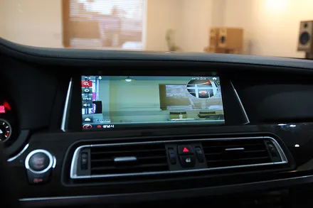 BMW 7시리즈 740LD 아이나비 X1큐브 네비게이션 매립 / 부산 금정