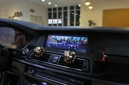 bmw 520d에 안드로이드 박스 m2c 카블릿을 딱! / 부산 금정